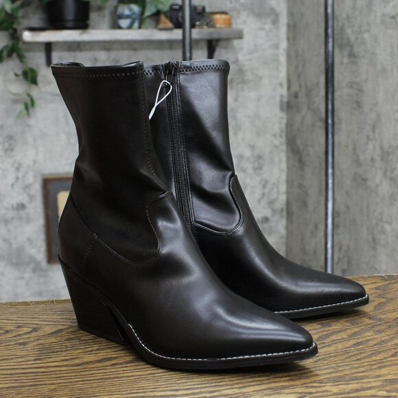 Universal Thread Women's Aubree Ankle Boots 88375051 Black 9M - Picture 1 of 7